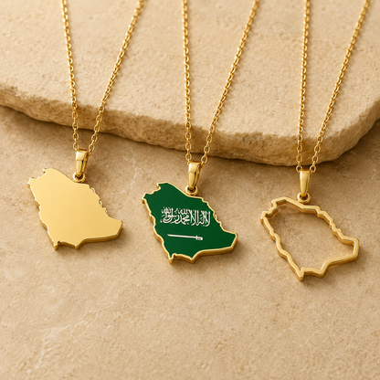 Saudi Arabia Country Necklace
