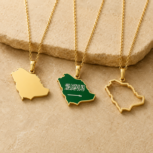 Saudi Arabia Country Necklace