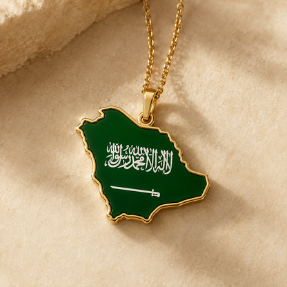 Saudi Arabia Country Necklace