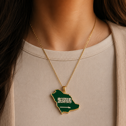 Saudi Arabia Country Necklace