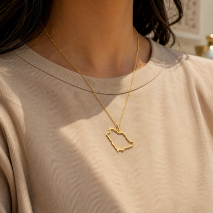 Saudi Arabia Country Necklace