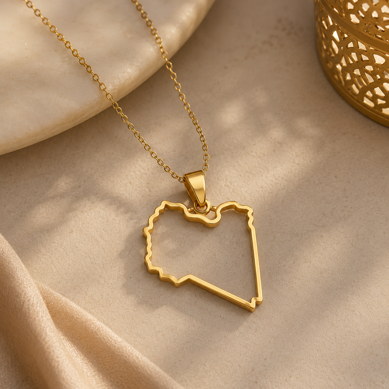 Libya Country Necklace