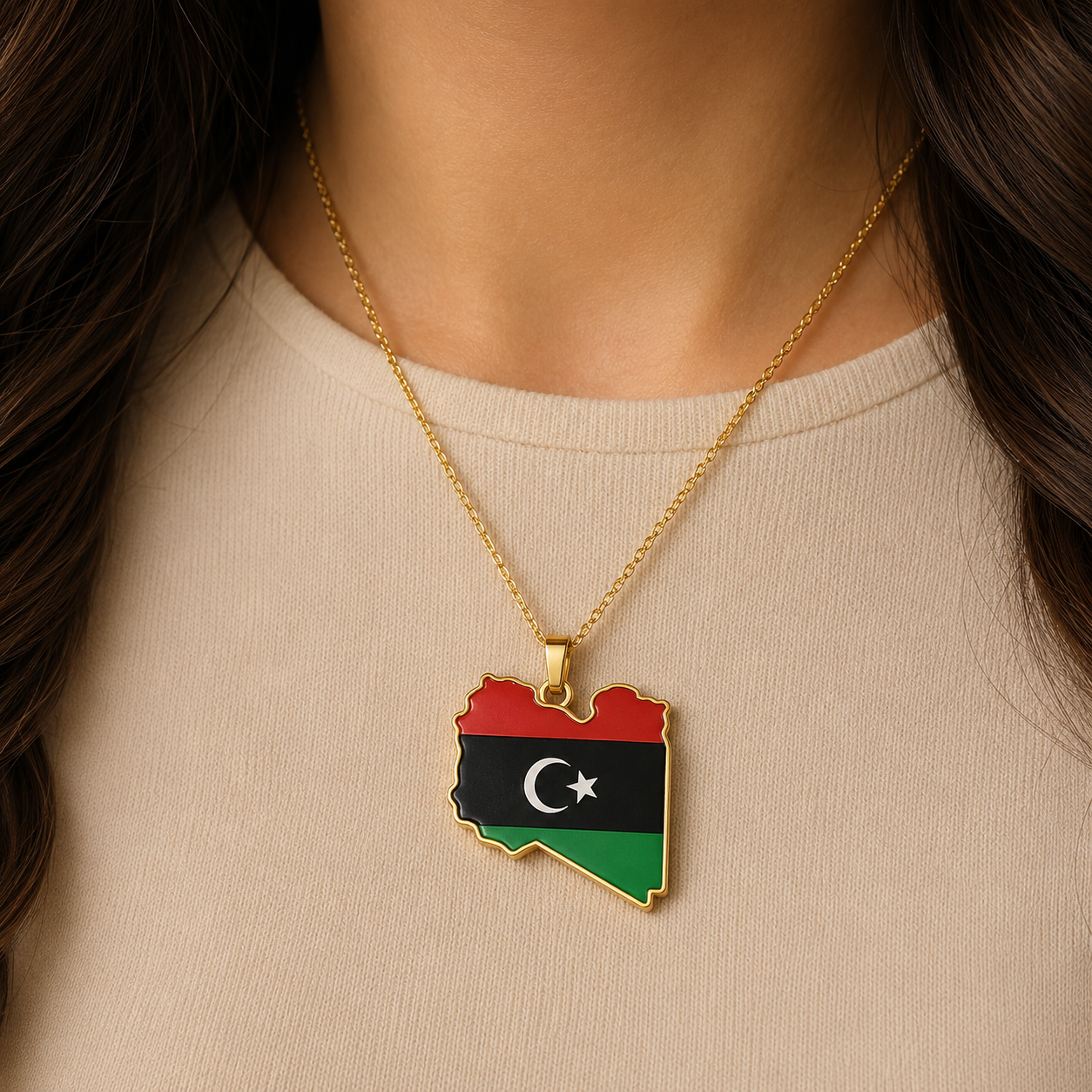 Libya Country Necklace