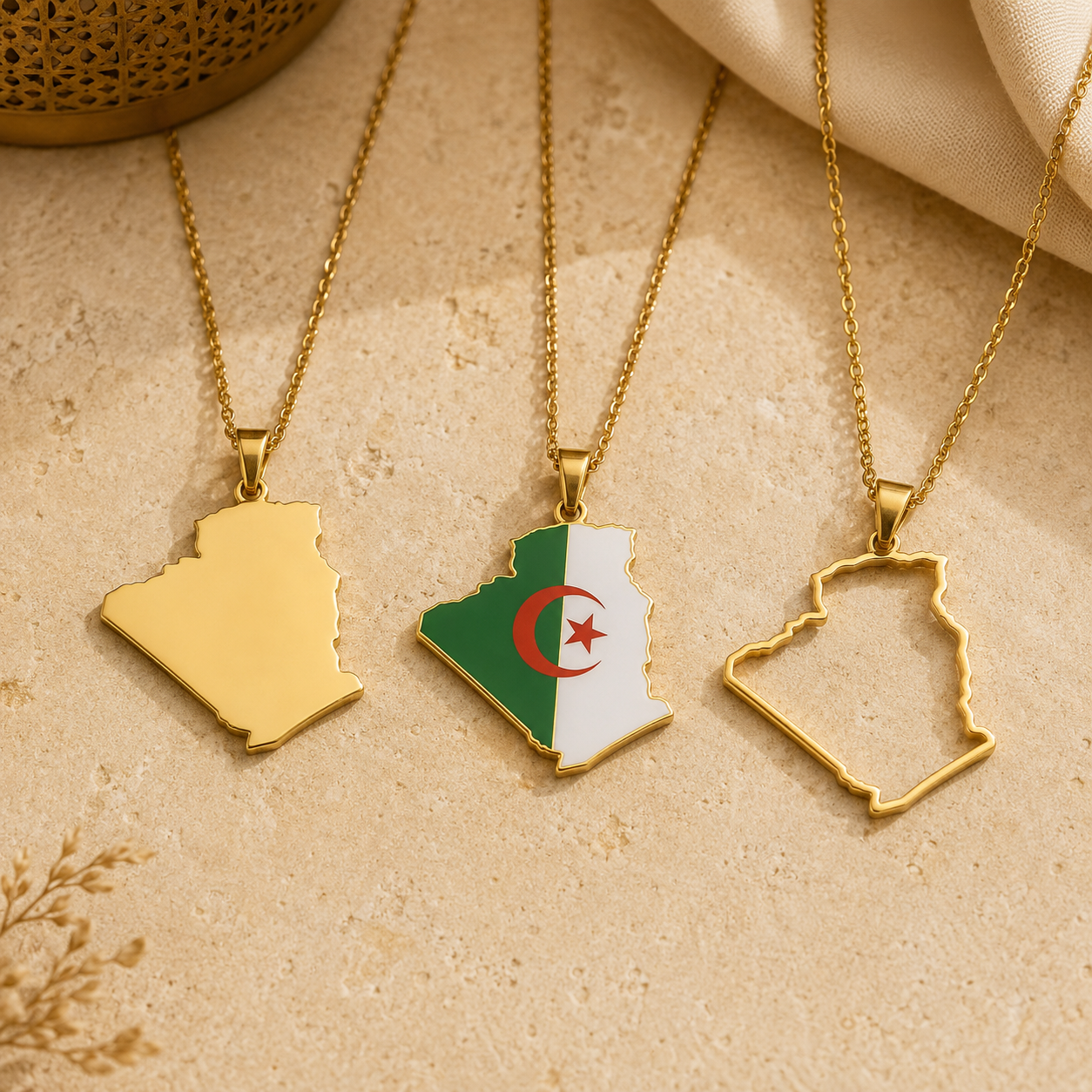 Collier Pendentif Pays Arabe