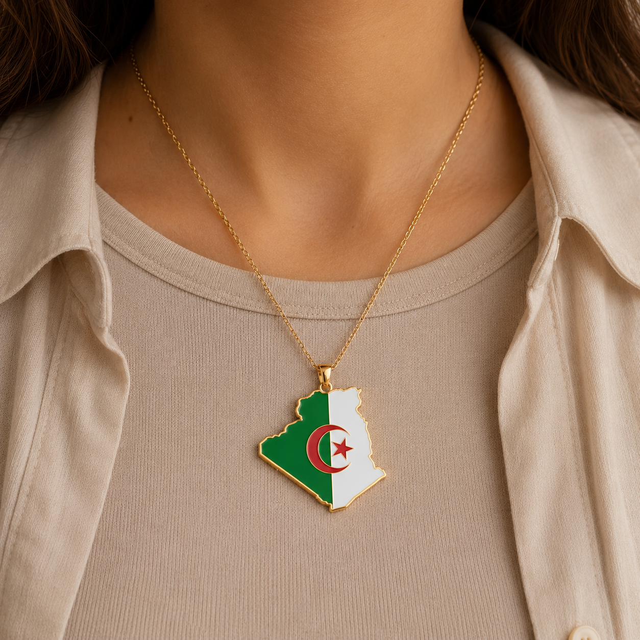 Collier Pendentif Pays Arabe