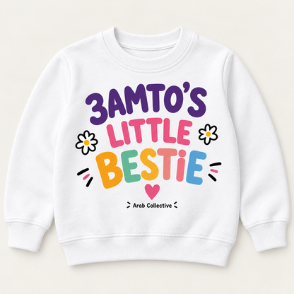 "3AMTO'S LITTLE BESTIE " KIDS Crewneck