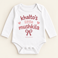 "KHALTO'S LITTLE MUSHKILA" NEWBORN ONESIE LONG SLEEVE