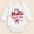 MY KHALTO LOVES ME"" NEWBORN ONESIE LONG SLEEVE
