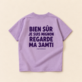 "BIEN SUR JE SUIS MIGNON REGARDE MA 3AMTI" KIDS Tee