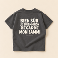 "BIEN SUR JE SUIS MIGNON REGARDE MON 3AMMI" KIDS Tee