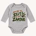 "YOU ARE THE ZEIT TO MY ZAATAR" NEWBORN ONESIE LONG SLEEVES