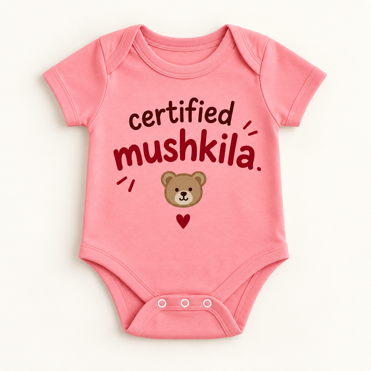 "Certified Mushkila Onesie" NEWBORN