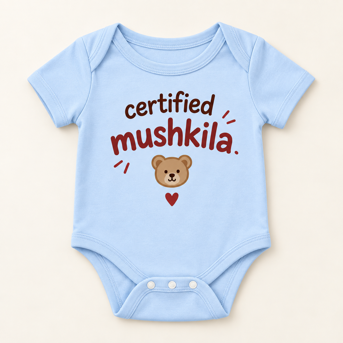"Certified Mushkila Onesie" NEWBORN