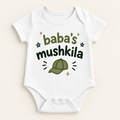 "Baba’s Mushkila Onesie" NEWBORN