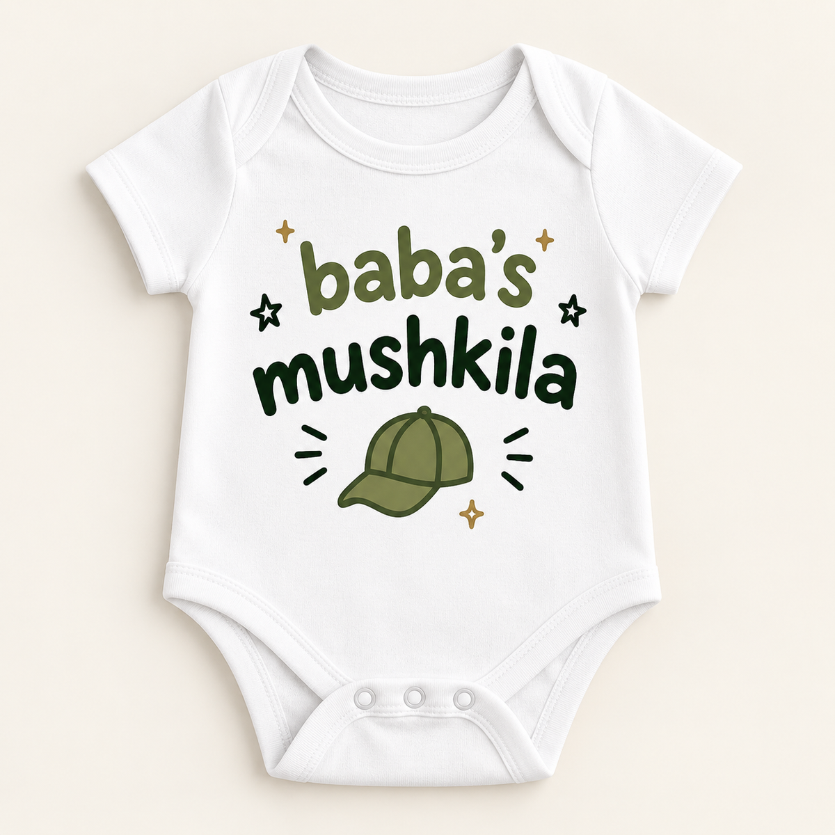 "Baba’s Mushkila Onesie" NEWBORN
