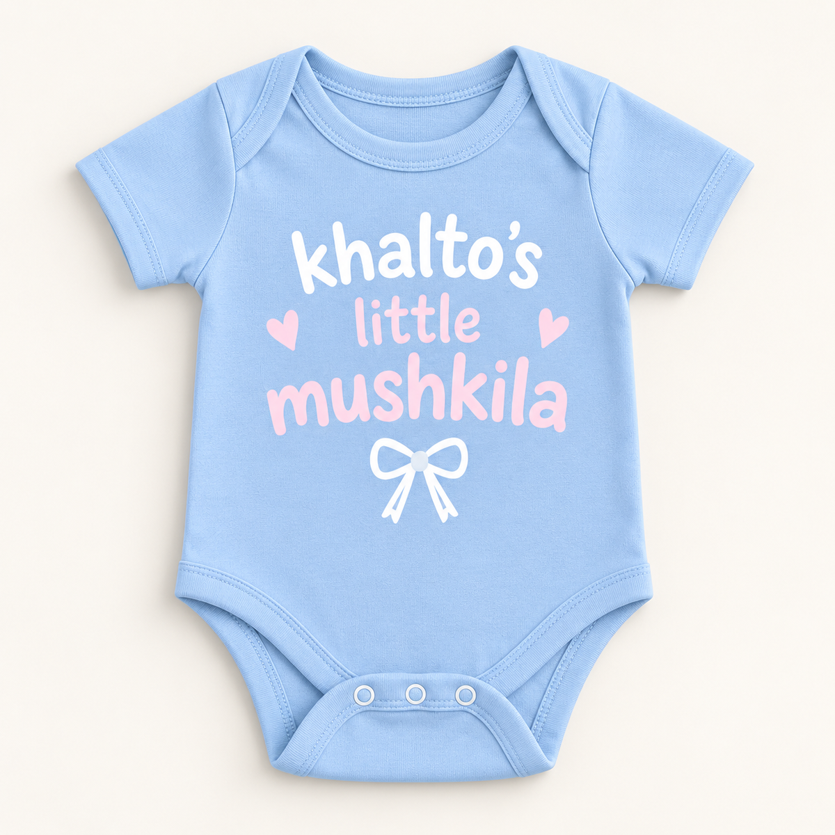 "Khalto’s Little Mushkila Onesie" NEWBORN