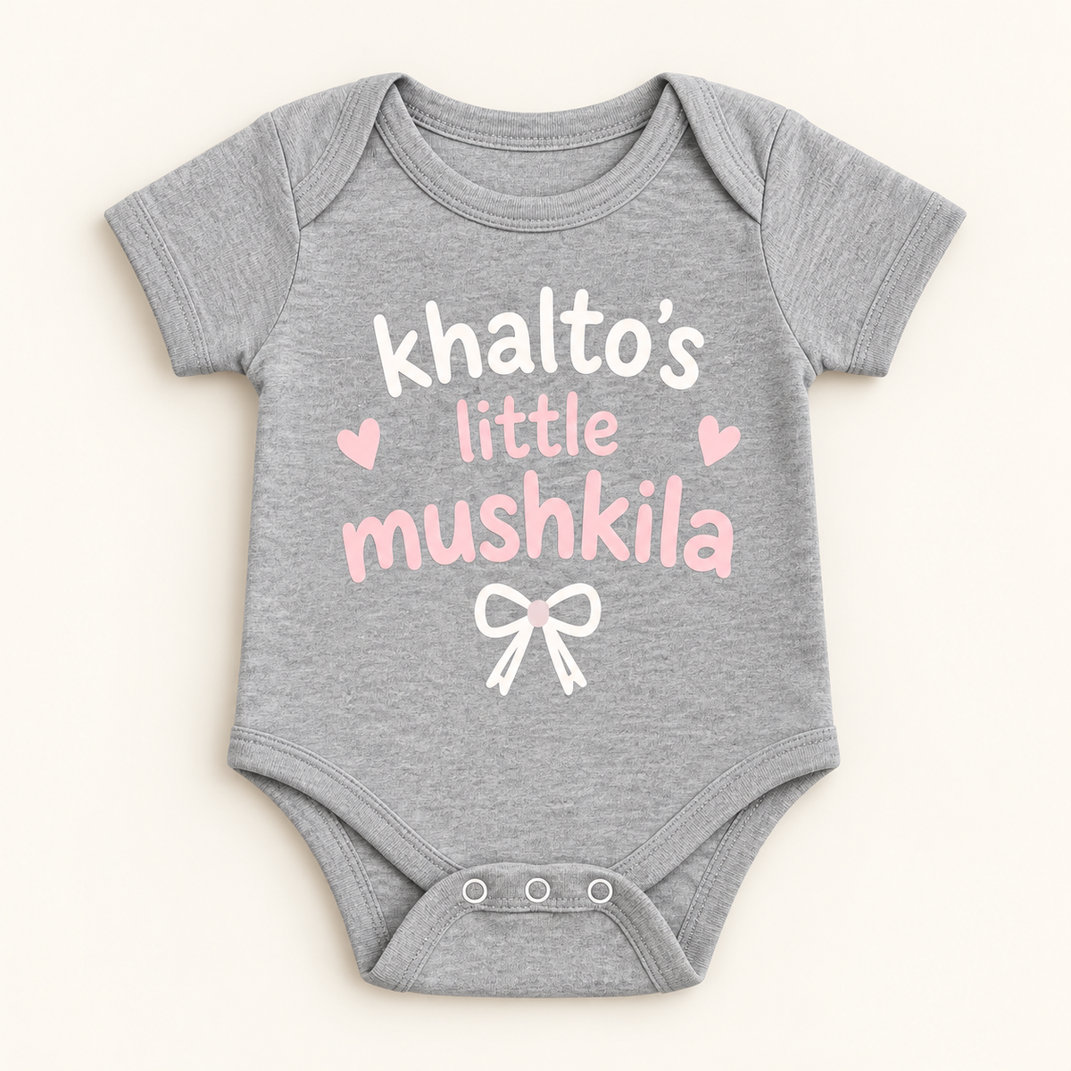 "Khalto’s Little Mushkila Onesie" NEWBORN