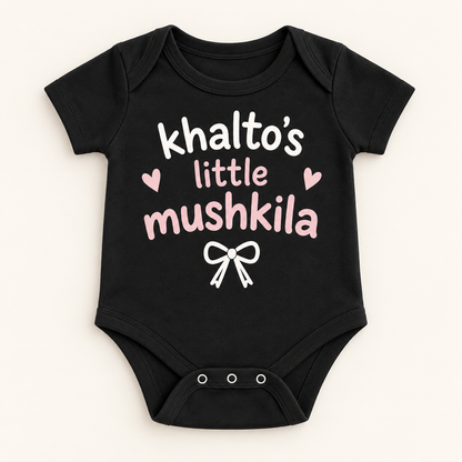 "Khalto’s Little Mushkila Onesie" NEWBORN
