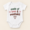 "Love & Mashakil Onesie" NEWBORN
