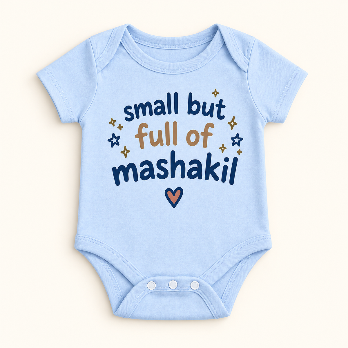 "Full of Mashakil Onesie" NEWBORN