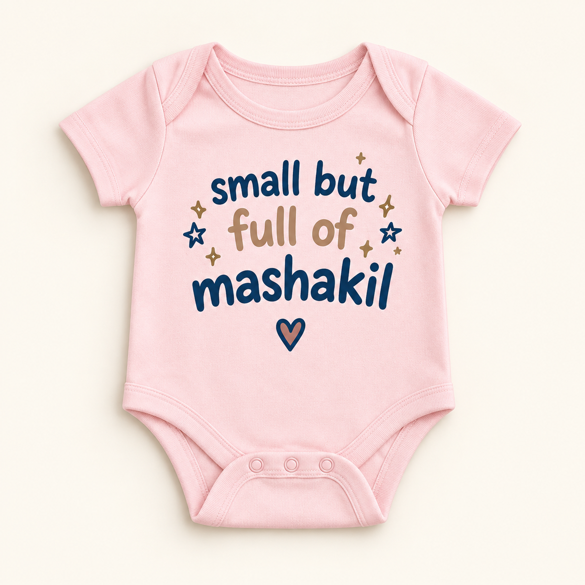 "Full of Mashakil Onesie" NEWBORN