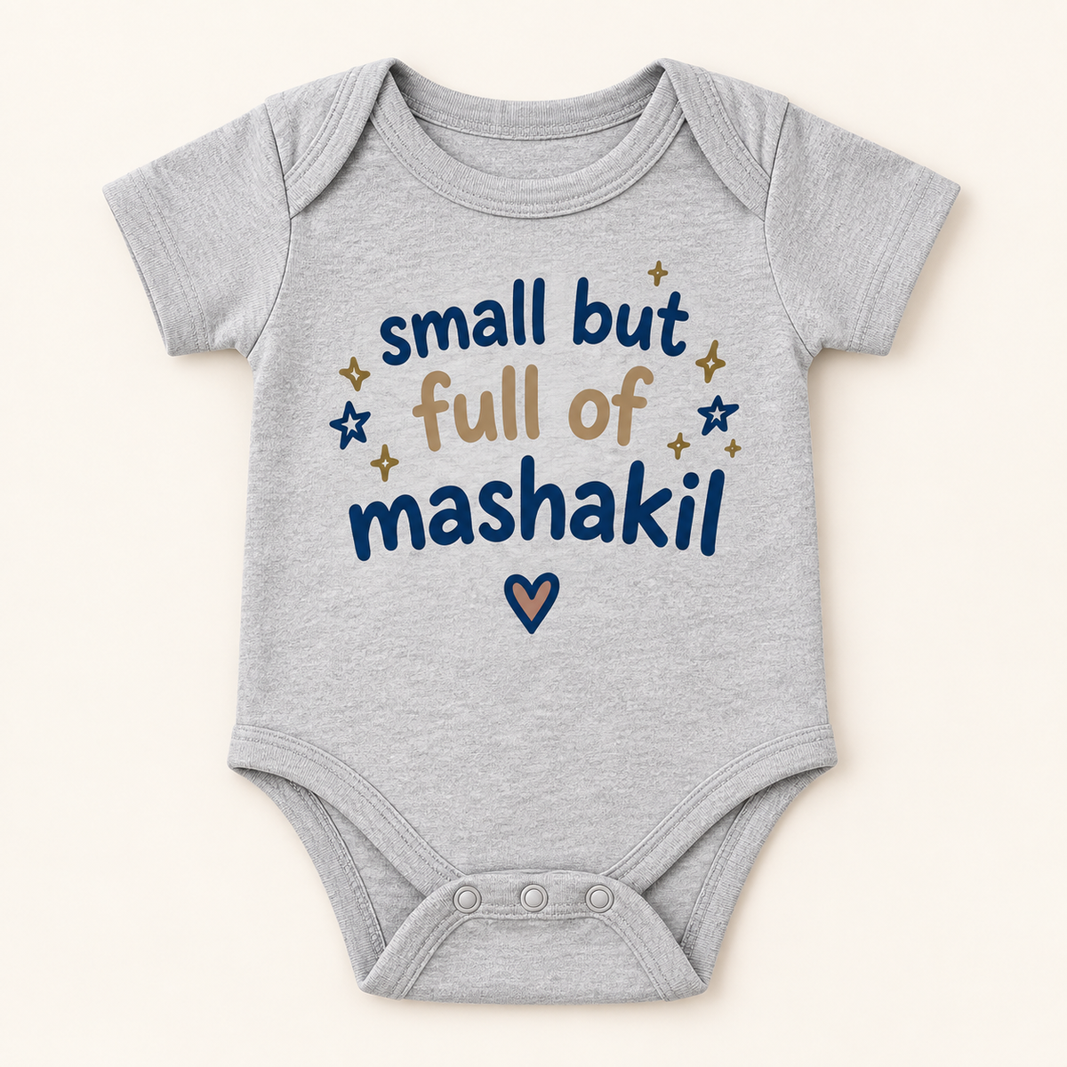 "Full of Mashakil Onesie" NEWBORN