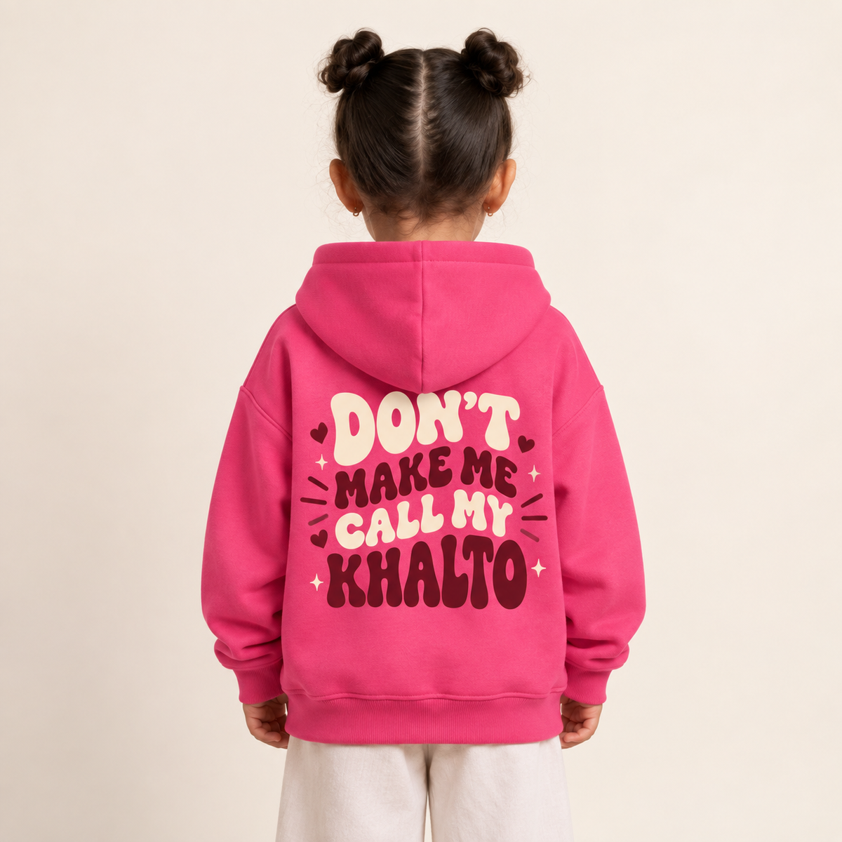 "Don’t Make Me Call My Khalto" KIDS Hoodie