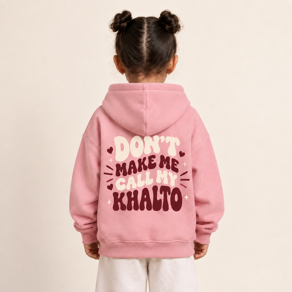 "Don’t Make Me Call My Khalto" KIDS Hoodie