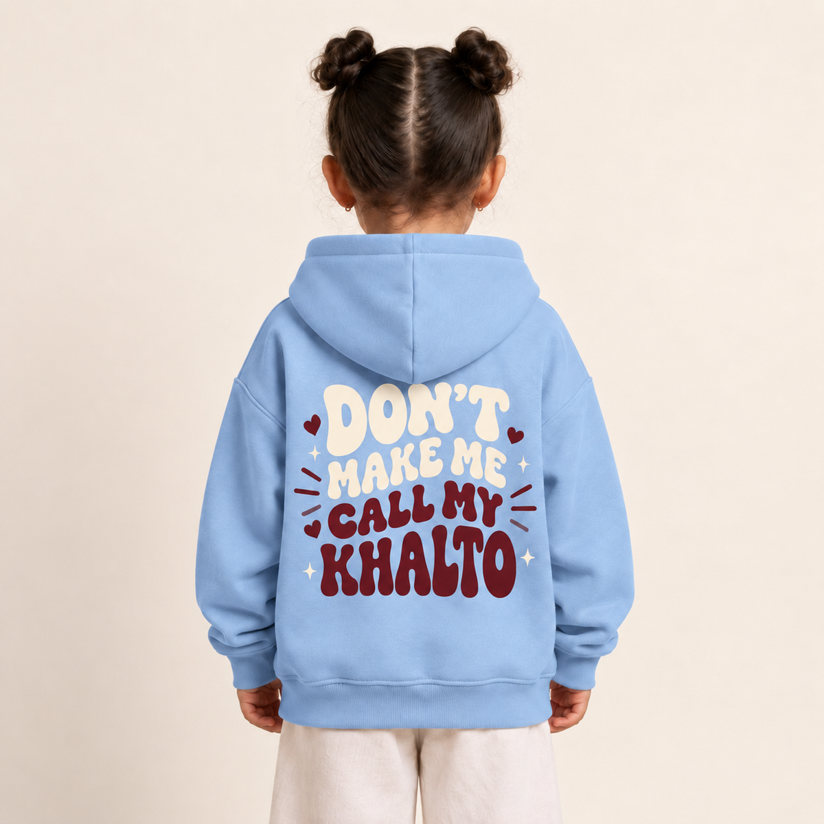 "Don’t Make Me Call My Khalto" KIDS Hoodie