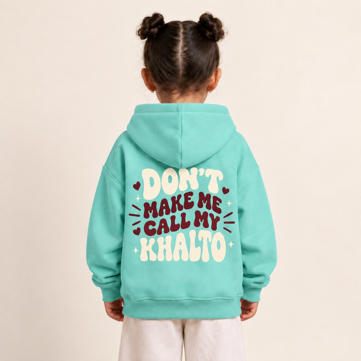 "Don’t Make Me Call My Khalto" KIDS Hoodie
