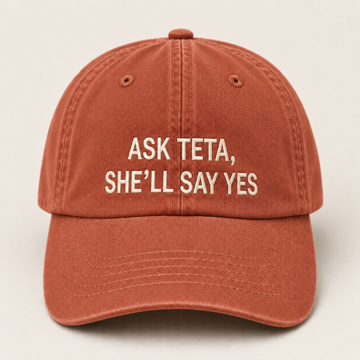 "ASK TETA, SHE'LL SAY YES " Kids Cap