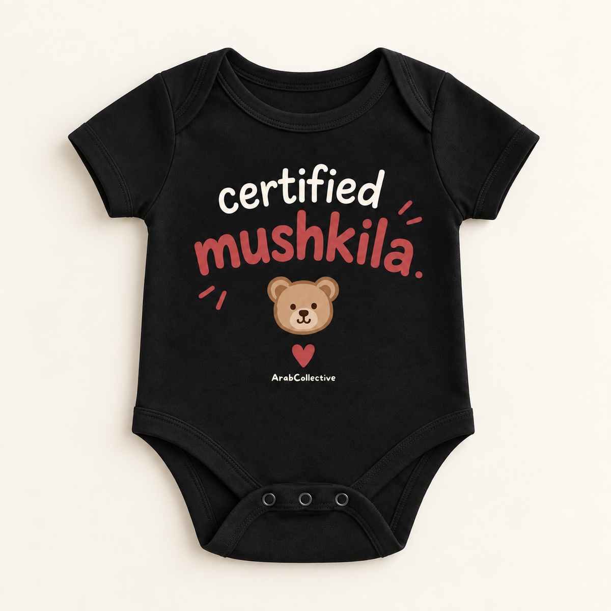 "Certified Mushkila Onesie" NEWBORN