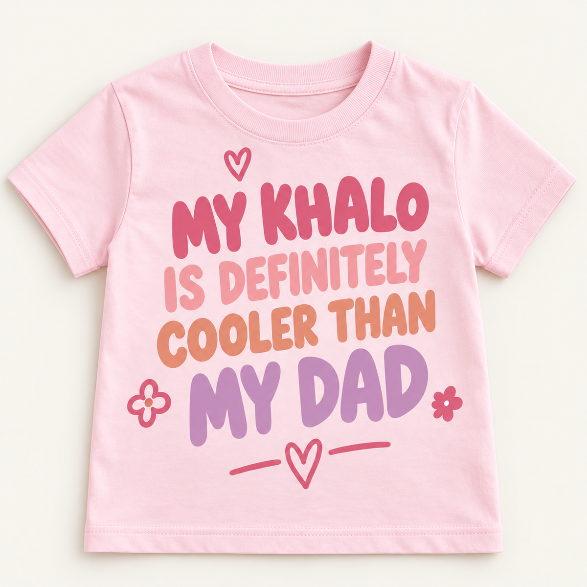 "MY KHALO IS DEFINITELY COOLER THAN MY DAD" KIDS Tee