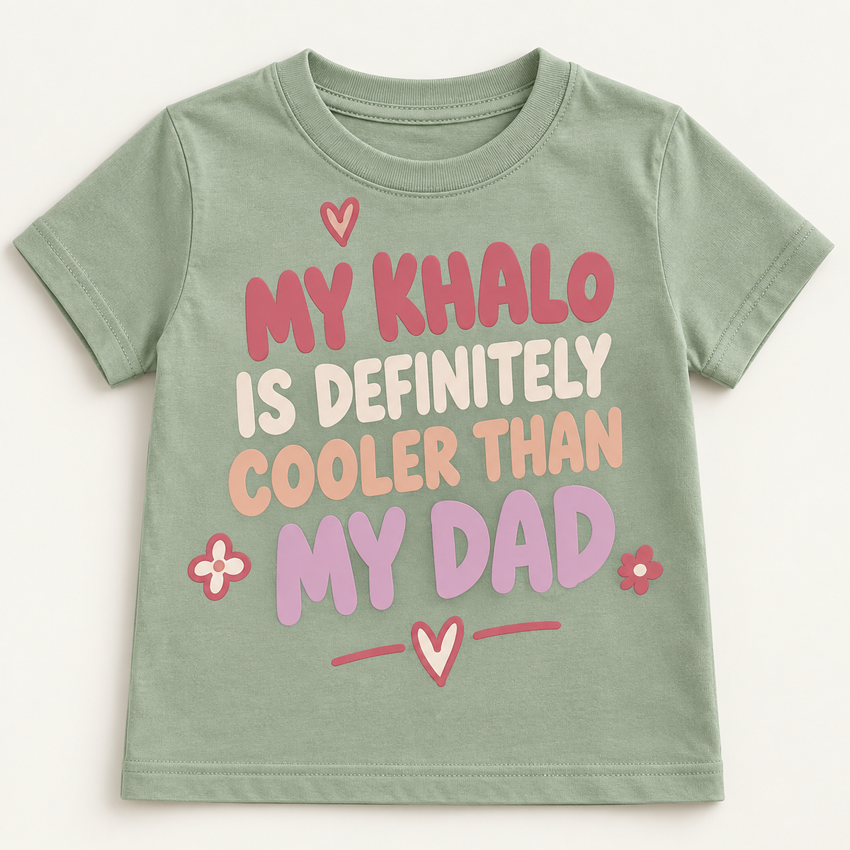 "MY KHALO IS DEFINITELY COOLER THAN MY DAD" KIDS Tee