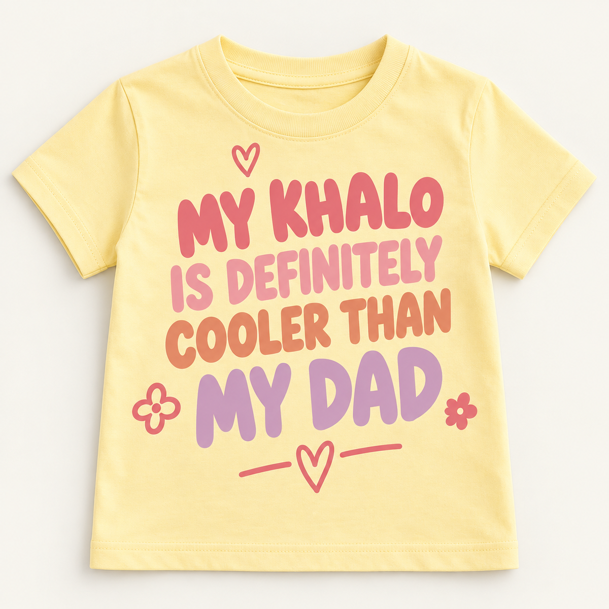 "MY KHALO IS DEFINITELY COOLER THAN MY DAD" KIDS Tee