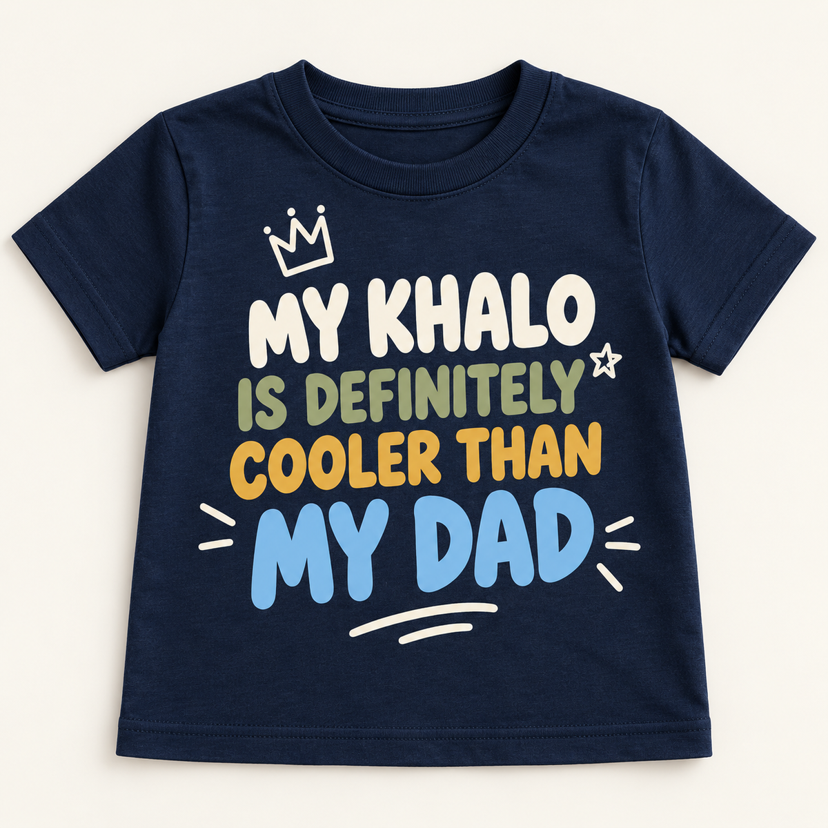 "MY KHALO IS DEFINITELY COOLER THAN MY DAD" KIDS Tee