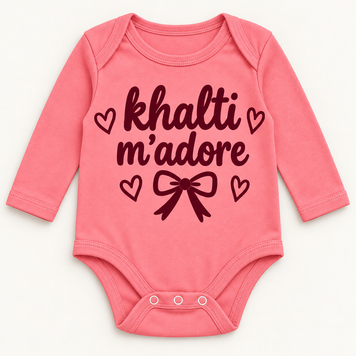 "KHALTI M'ADORE" NEWBORN ONESIE LONG SLEEVE
