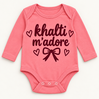 "KHALTI M'ADORE" NEWBORN ONESIE LONG SLEEVE