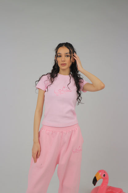 Habibi Cropped Baby Tee - ArabCollective