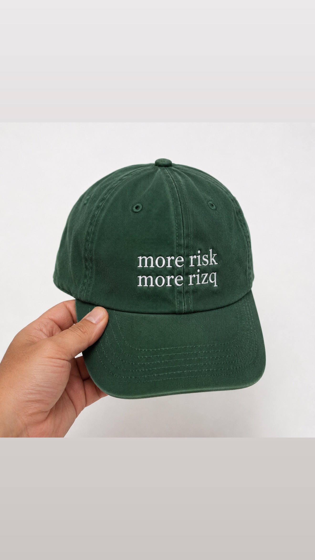 "More Risk More Rizq " Cap