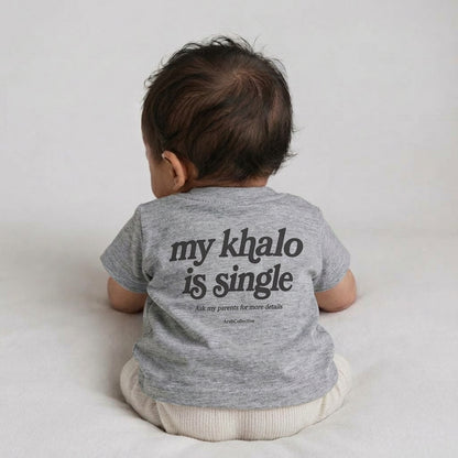 "MY KHALO IS SINGLE" NEWBORN Tee - ArabCollective