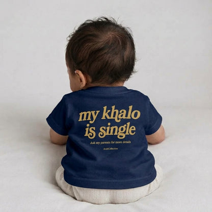 "MY KHALO IS SINGLE" NEWBORN Tee - ArabCollective