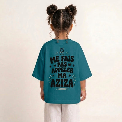 "ME FAIS PAS APPELER MA AZIZA" KIDS Tee