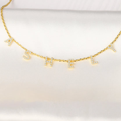 Collier Pendentif Initiale