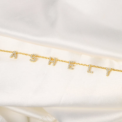 Collier Pendentif Initiale
