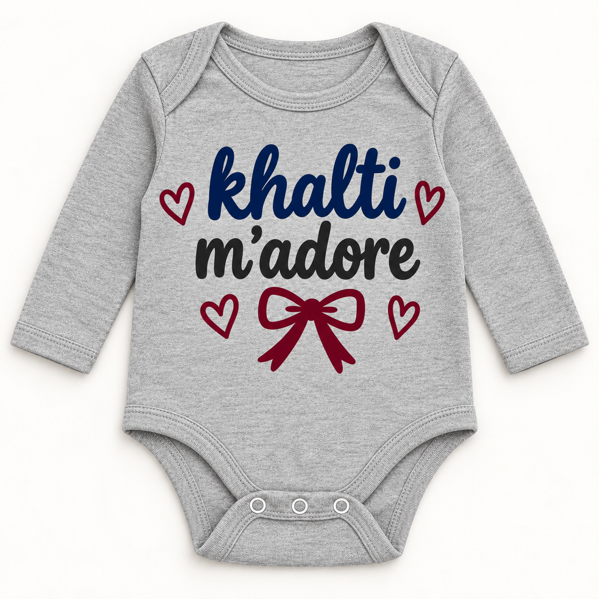 "KHALTI M'ADORE" NEWBORN ONESIE LONG SLEEVE