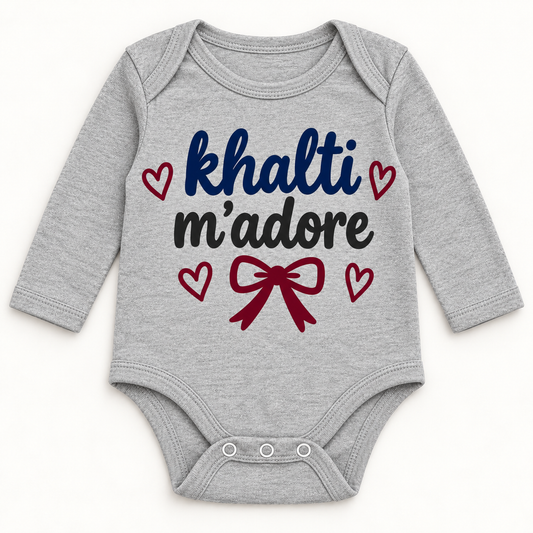 "KHALTI M'ADORE" NEWBORN ONESIE LONG SLEEVE