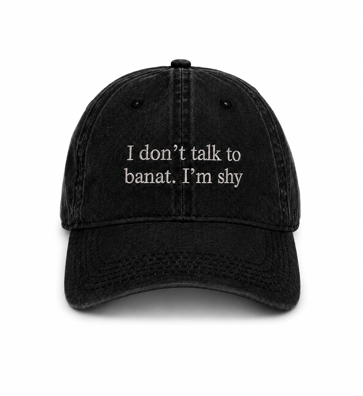 “I Don’t Talk to Banat, I’m Shy ” Vintage Cap