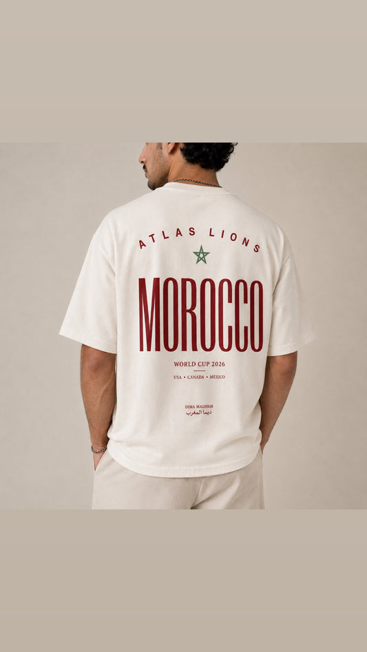Atlas Lions Morocco World Cup 2026 Tee