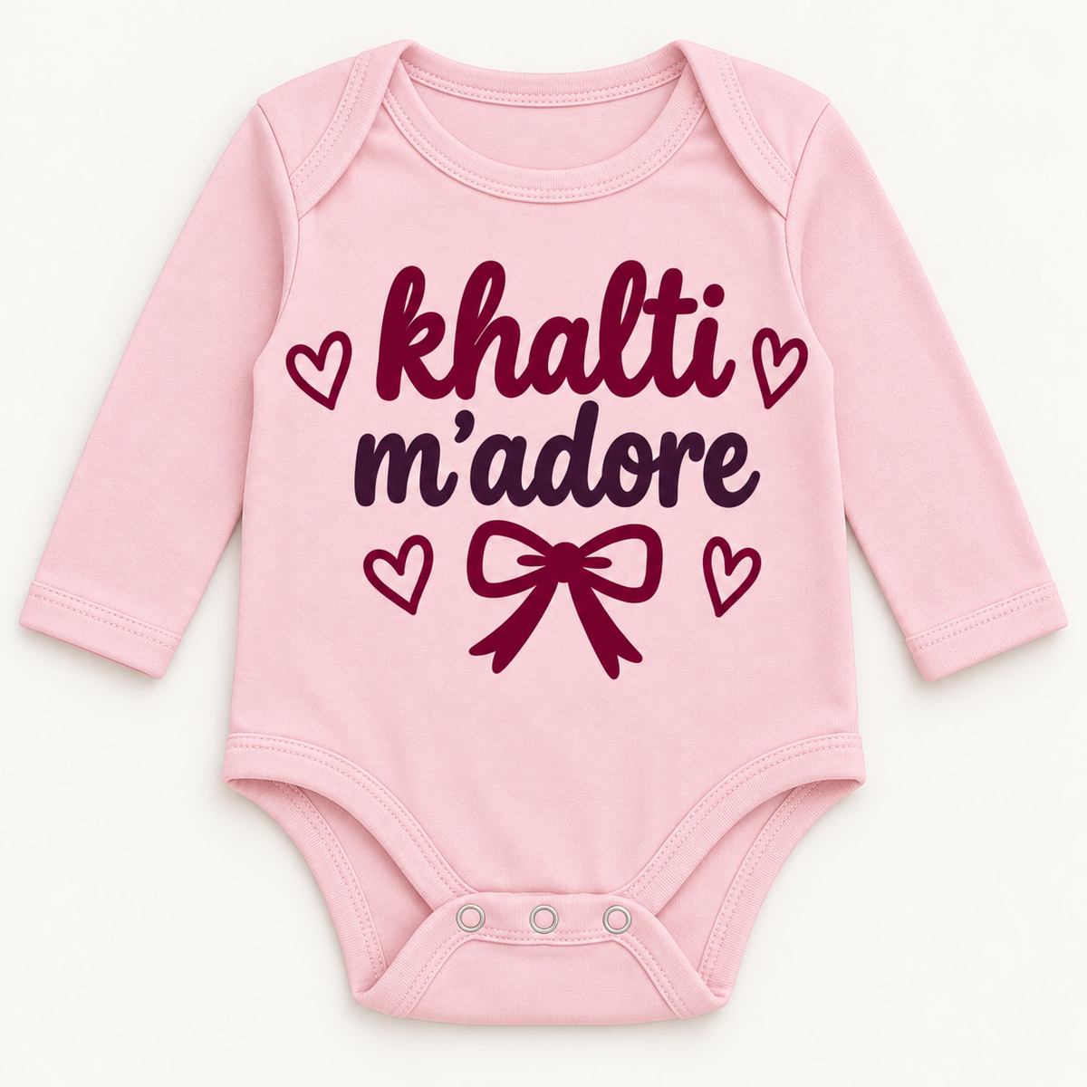 "KHALTI M'ADORE" NEWBORN ONESIE LONG SLEEVE